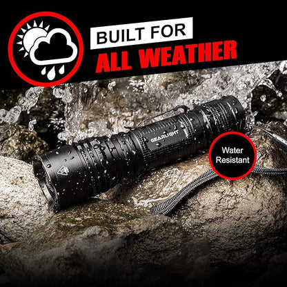 GearLight LED Tactical Flashlights High Lumens - Mini Flashlights for EDC Carry - Compact Powerful Emergency Flashlight Made from Military-Grade Aluminum - Drop Resistant and Water Resistant