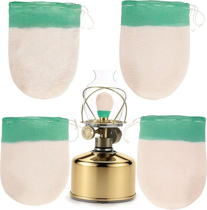 Propane Lantern Mantles for Gas Lamps, U-Shaped Mantles for Outdoor Camping, Gas Light Replacement Covers for Propane Lanterns & Long-Lasting