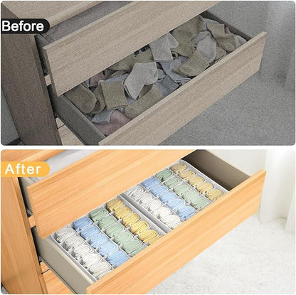 Joyoldelf Sock Organizer Drawer Organizer