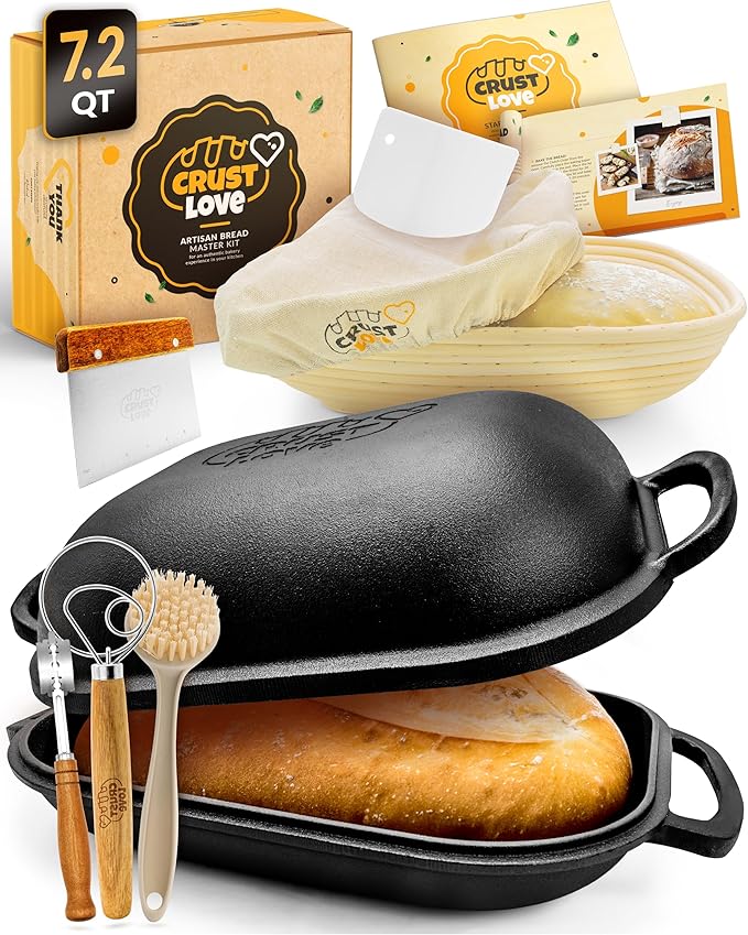 CRUSTLOVE Cast Iron Bread-Pan