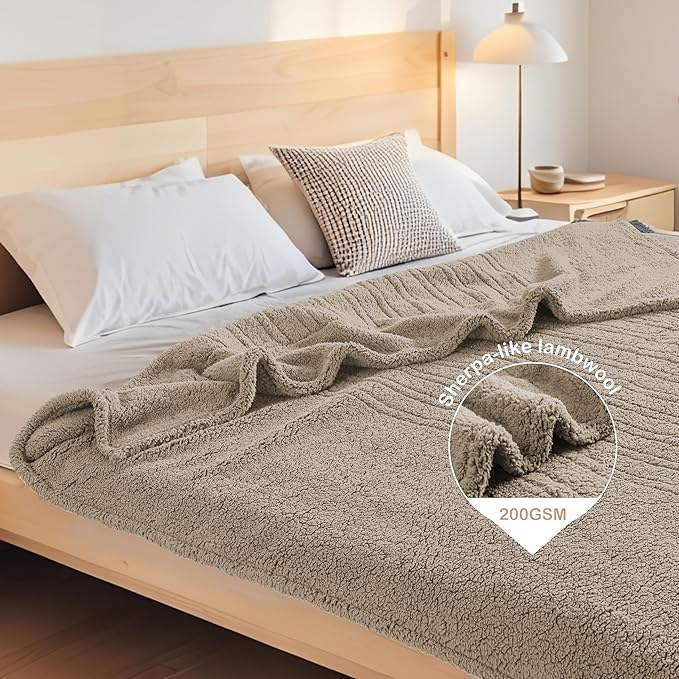 Electric Heated Blanket Full Size 72"×84"
