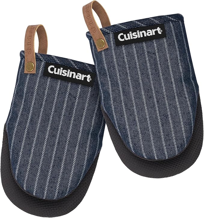 Cuisinart Heritage Mini Oven Mitts – 5.5” x 7” Heat-Resistant Kitchen Mitts