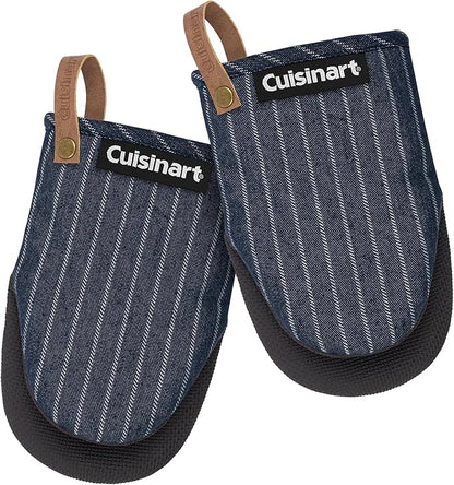 Cuisinart Heritage Mini Oven Mitts – 5.5” x 7” Heat-Resistant Kitchen Mitts