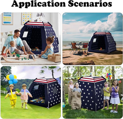 Outdoor Multi-Purpose Play House for Toddlers-Easy to Set up and Pop up Play Tent with Tunnel and Playhouse Kids Indoor Outdoor, Outdoor/Indoor Kid's Pop Up Play House, Gift for Toddlers(Star)