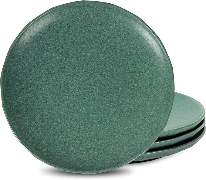 Stone Lain Rio 4-Piece Salad Plate Set Stoneware, Green