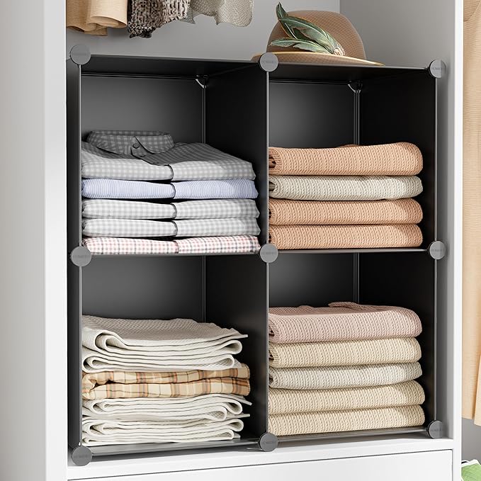 6-Cube Storage Organizer, Closet Organizer Storage Cabinet Shelf Bookcase