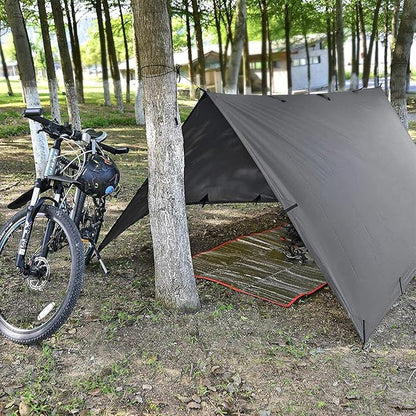 KALINCO Tent Tarp, Picnic Mat Camping Tarp Tent Hammock Tarp, pu Waterproof Camping tarp Tent Rain Fly Picnic Mat Survival Shelter Sunshade
