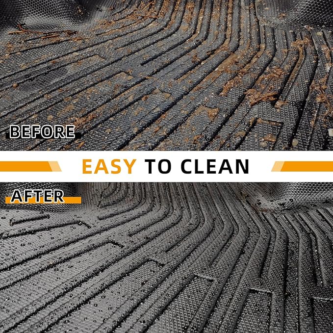Floor Mats for Honda Accord Sedan 2008-2012(Gas ONLY), NOT for Coupe, Custom Fit Accord Sedan LX LX-S EX EX-L LX-P SE LX Premium Floor Mats, TPE All Weather Protection Waterproof Cargo Liner