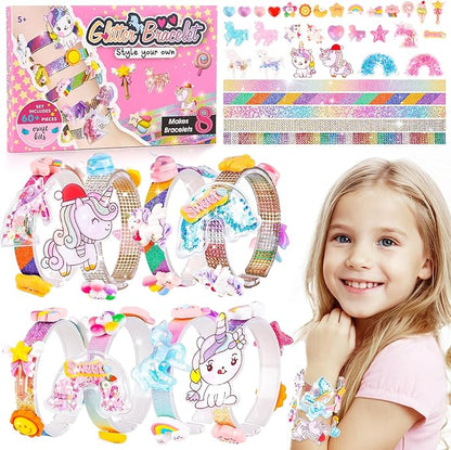 Eichhoo Friendship Bracelet Making Kit for Girls, 5-12 Year Old Girl Birthday Gifts, Arts and Crafts Kits for Kids, Girls Toys Age 5 6 7 8 9 10 Years Old, Kid Jewelry Making Kit with Charm (Unicorn)