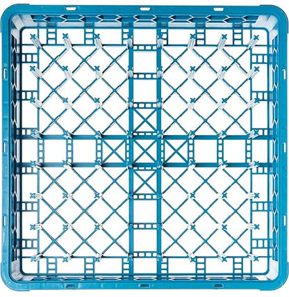 Carlisle FoodService Products OptiClean Peg Dish Rack for Commercial Washing Machines, Tall Peg Plate Rack, Blue (Pack of 6)