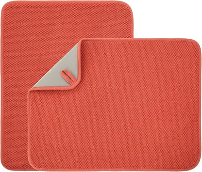 2 Pack Microfiber Dish Drying Mat