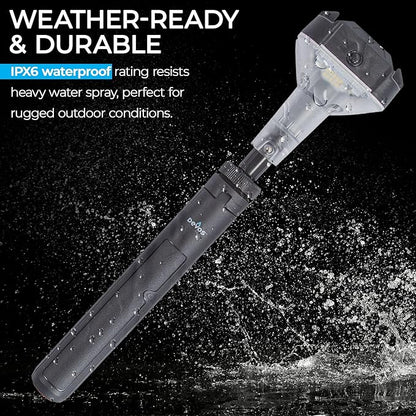 DEVOS - LIGHTRANGER 800 Mini Telescoping Camp Light, 4.5 Tall with 800 Lumens, Ultra Compact & Portable, Rechargeable LED Lantern, Up to 30-Hour Runtime, 1 Year Warranty, Includes Carry Case