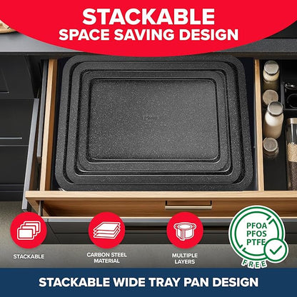 BAKKEN 3-Piece Kitchen Baking Pans