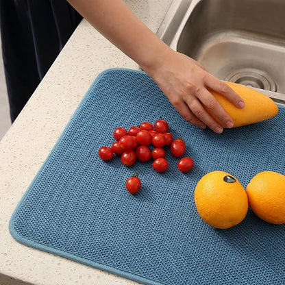 2 Pack Microfiber Dish Drying Mat