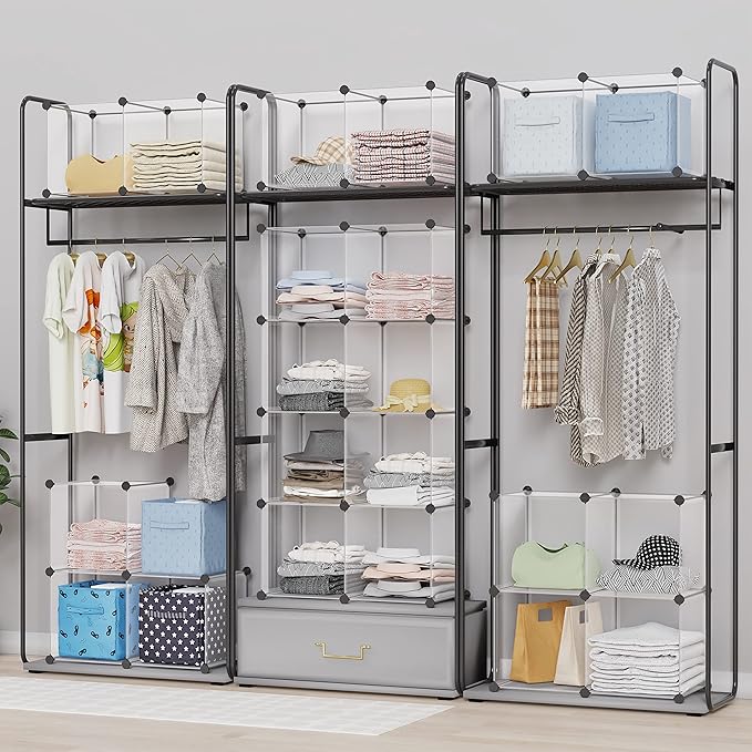 HOMIDEC Closet Organizers and Storage, 16 Cube Storage Organizer, Closet