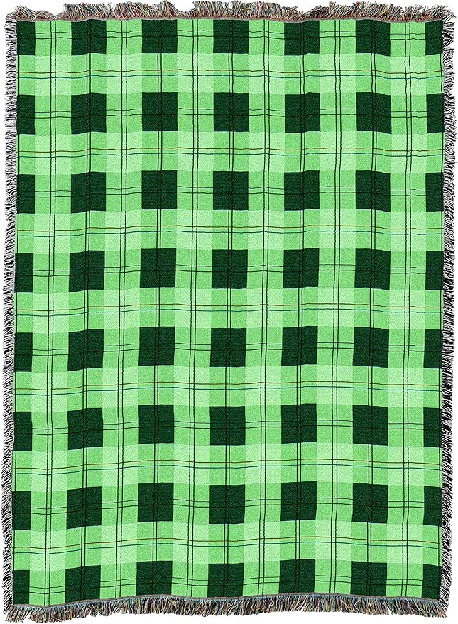 Pure Country Weavers Gooseberry Plaid Blanket - Gift Tapestry Throw Woven from Cotton - Made in The USA (72x54)