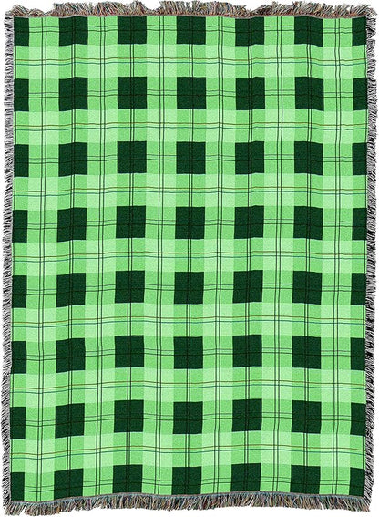 Pure Country Weavers Gooseberry Plaid Blanket - Gift Tapestry Throw Woven from Cotton - Made in The USA (72x54)
