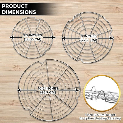 KITCHENATICS Round Cooling Racks