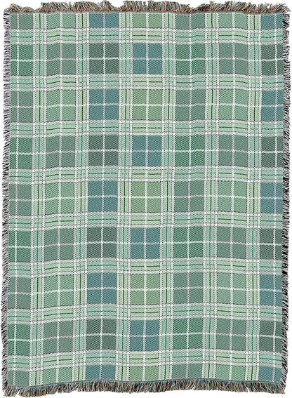 Pure Country Weavers Plaid Blanket Heather Tartan - Patterns Gift Tapestry Throw Woven from Cotton - Made in The USA (72x54)