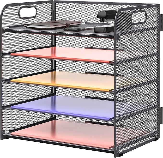 Supeasy 5 Trays Paper Organizer Letter Tray